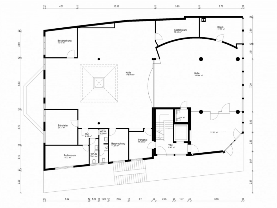 Grundriss Skizze - Besonder Fläche für Büro oder Praxis perfekt gelegen in Solingen-Wald.TEILBAR!