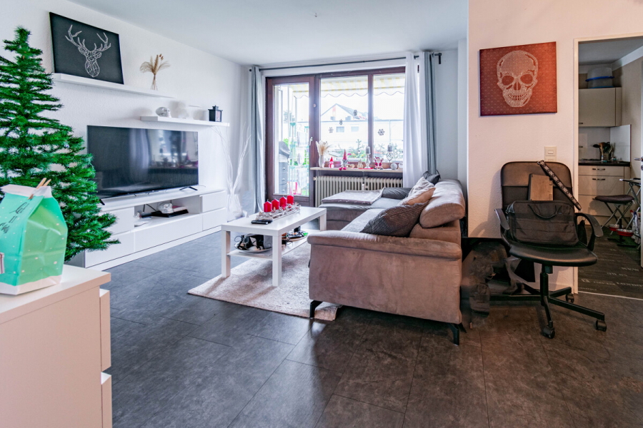 Wohnen/Essen - Hilden. Barrierearm. Schöne Zwei-Zimmer-Wohnung mit Garten.