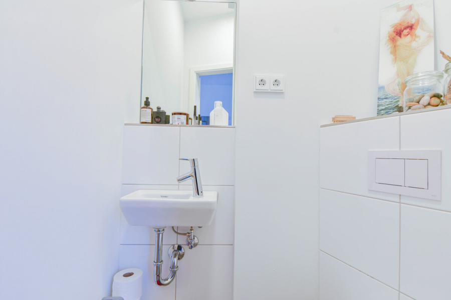 Gäste-WC - Der SchopdicksHof/ Naturlage in Rheinberg Wohnen im kernsanierten Denkmal Reiheneckhaus