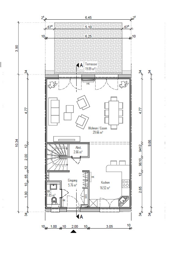 Erdgeschoss - Nachhaltig. Zeitlos. Komfortabel – Ihr neues Zuhause im modernen Reihenhausensemble.