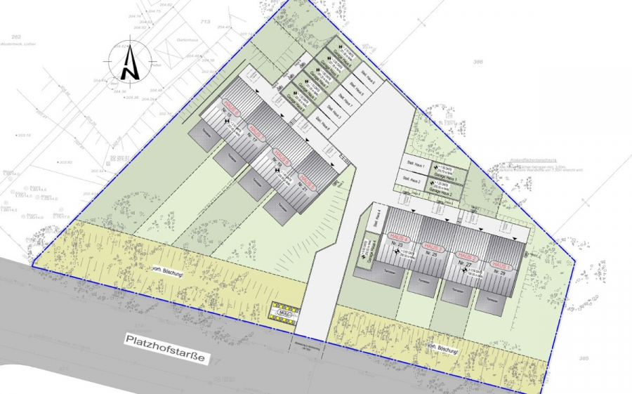 Übersichtsplan - Nachhaltig. Zeitlos. Komfortabel – Ihr neues Zuhause im modernen Reihenhausensemble.
