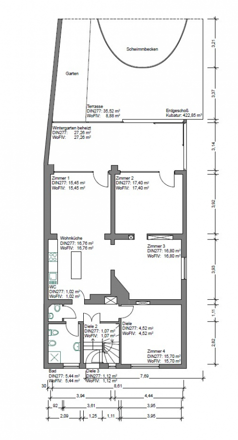 Erdgeschoss - Charmantes Einfamilienhaus mit großem Garten und Potenzial zur Verwirklichung
