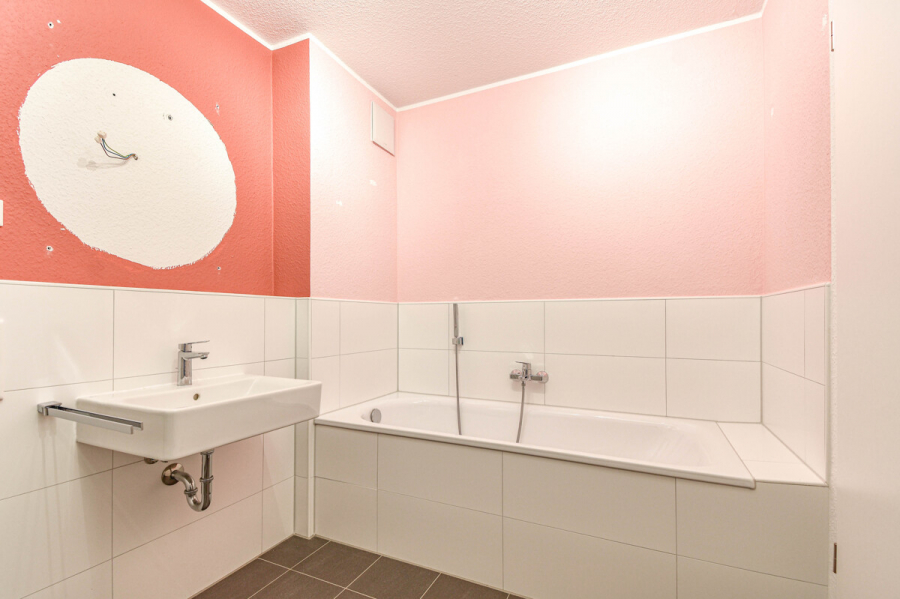 Badezimmer - Wohnen im O-Quartier. 3-Zimmer-Wohnung mit ca. 81m² Wohnfläche und Balkon.