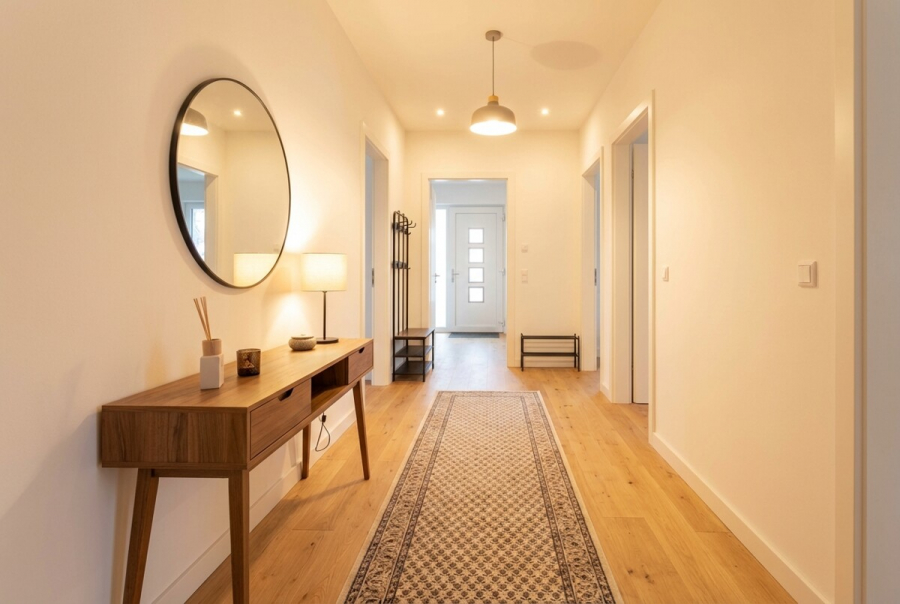 Beispiel Diele - Die Alternative: Kernsanierte Erdgeschosswohnung mit Haus-im-Haus-Gefühl inkl. Garage und Garten.