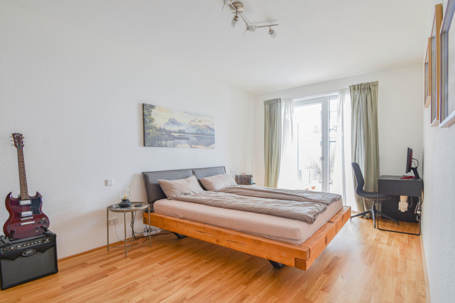 Schlafzimmer - Wohnen im O-Quartier. 2-Zimmer-Wohnung mit ca. 62 m².
