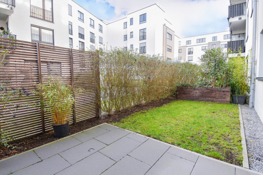 Terrasse - Wohnen im O-Quartier. 2-Zimmer-Wohnung mit ca. 62 m².