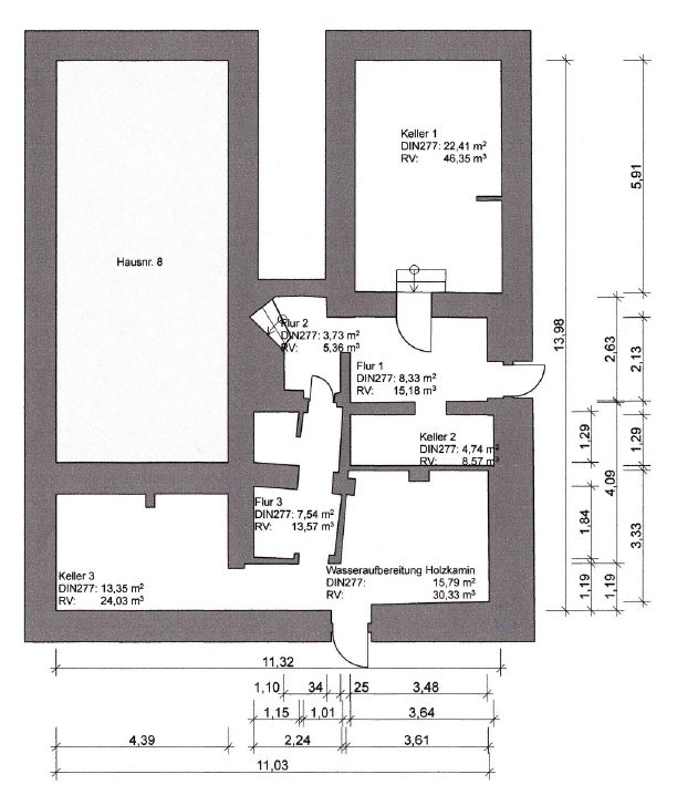 Kellergeschoss - Charme und moderner Komfort. Saniertes Fachwerk-Denkmal.