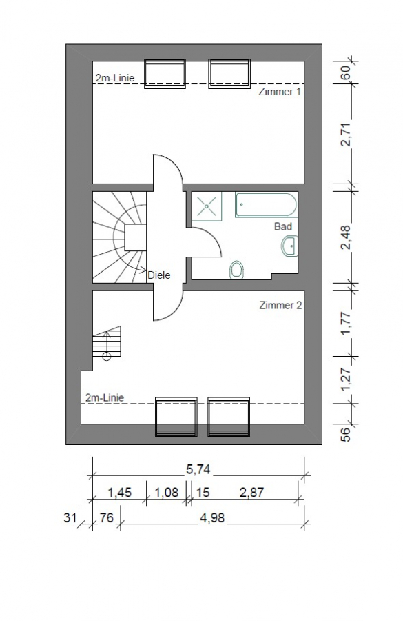 Obergeschoss - Denkmalcharme mit moderner, energieeffizienter Interpretation – Exklusive, individuelle Maisonette