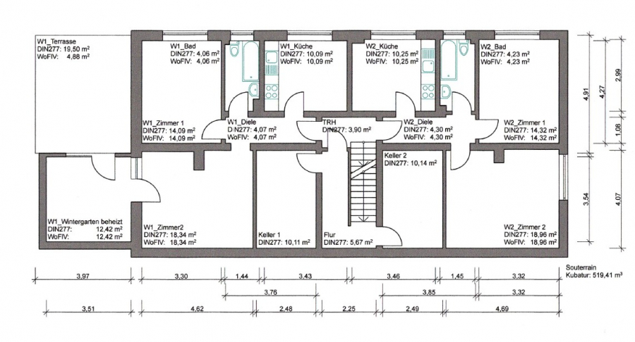 Souterrain - Charmantes Mehrfamilienhaus mit Entwicklungspotenzial in ruhiger Lage