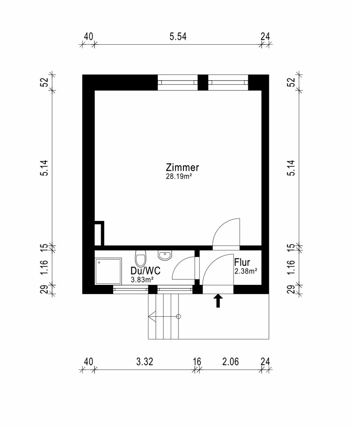 Souterrain - Schlebusch. Eigentumswohnung mit zusätzlicher Nutzfläche in zentraler und dennoch ruhiger Lage.