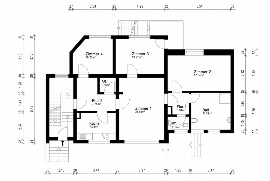 Erdgeschoss - Schlebusch. Eigentumswohnung mit zusätzlicher Nutzfläche in zentraler und dennoch ruhiger Lage.