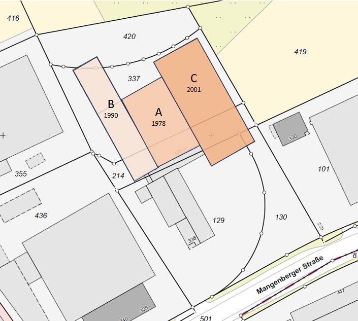 Baujahrsabschnitte - Attraktive Gewerbeeinheit mit großzügiger Lagerfläche, Hochregallager und integrierten Büroflächen.