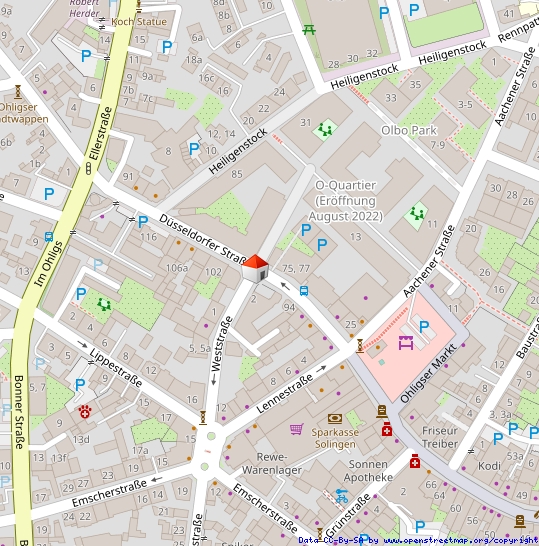 Lage - Zentral gelegene 3-Zimmer-Erdgeschosswohnung mit kleinem Garten im O-Quartier.