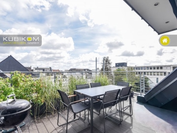Wohnen mit Charakter. Außergewöhnliche Dachgeschosswohnung mit Kamin, Sauna und Dachterrasse. 123m²., 41061 Mönchengladbach, Penthousewohnung