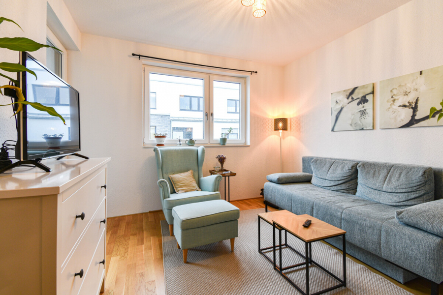 Wohnen - Moderne 2-Zimmer-Wohnung mit Balkon im O-Quartier in Solingen-Ohligs.