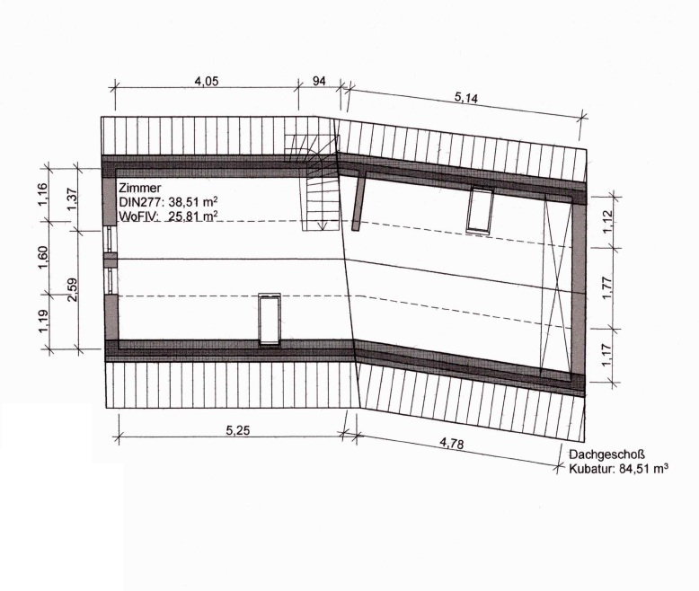 Dachgeschoss - Denkmalgeschütztes Fachwerkjuwel im Herzen von Gräfrath – ruhig gelegen & modernisiert