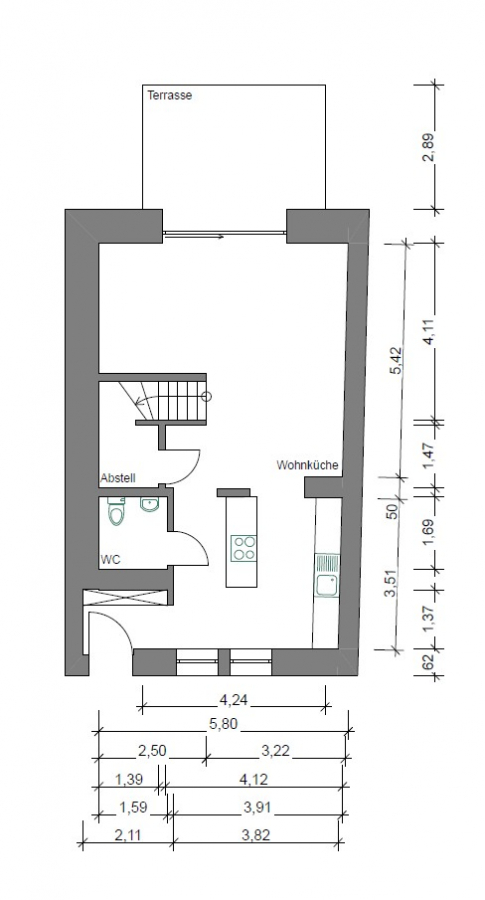 Erdgeschoss - Exklusives Wohnen in historischem, denkmalgeschütztem Vierkanthof. Stilvolle Maisonettewohnung.