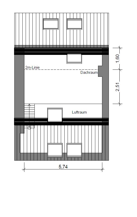 Dachgeschoss - Exklusives Wohnen in historischem, denkmalgeschütztem Vierkanthof. Stilvolle Maisonettewohnung.