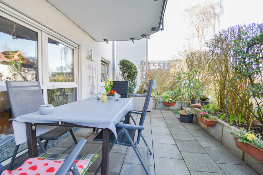 Terrasse - Drei-Zimmer-Wohnung mit Terrasse in zentraler Lage von Solingen-Ohligs – attraktiv vermietet