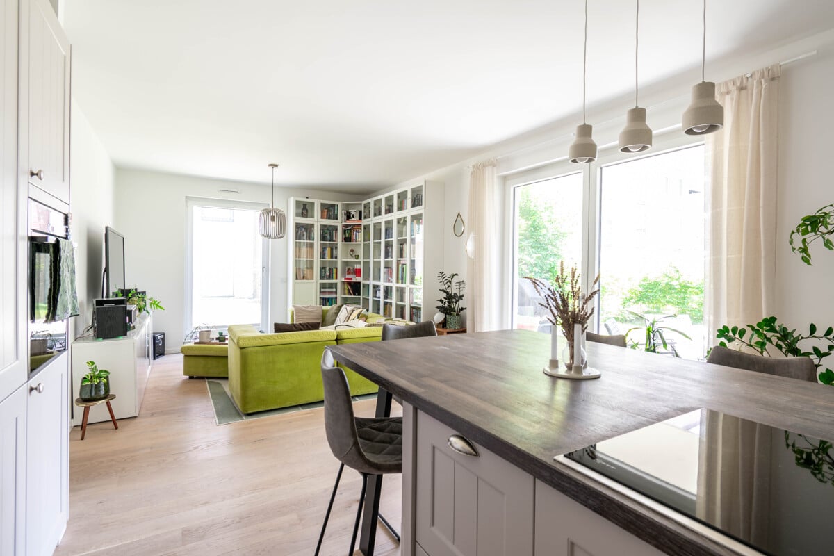 Blick ins Wohnzimmer