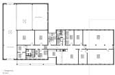 Großzügiger Bürokomplex mit Lagerflächen auf drei Etagen in Leverkusen Manfort. - Grundriss 1. OG
