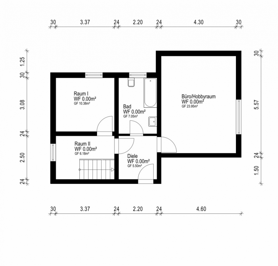 Kellergeschoss - Aufderhöhe. 125m² Fläche. Charmante Wohnung mit vielseitigem Untergeschoss, Balkon und Garage.