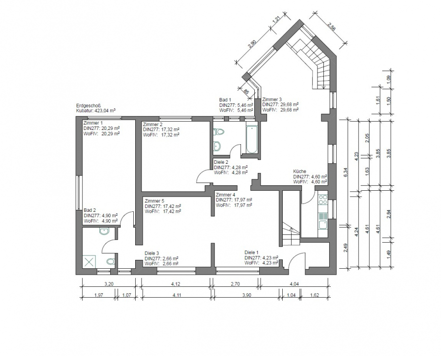 Erdgeschoss - Ungewöhnlich vielseitig: Großzügiges Einfamilienhaus mit Charme, Optionen und Perspektive